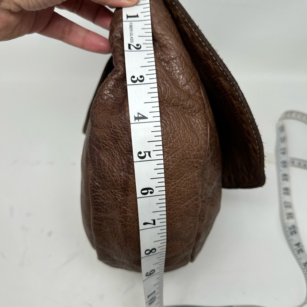 Wilsons Vintage Genuine Leather Medium Brown Satchel Purse - Picture 11 of 15